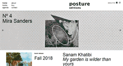 Desktop Screenshot of posture-editions.com